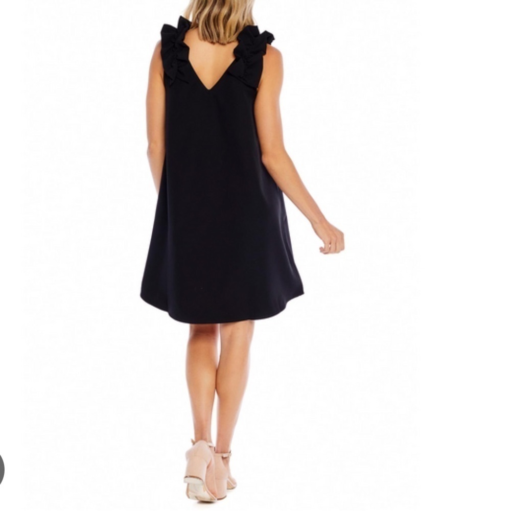 Mud Pie Cece Ruffle Dress | Black | Small - Picture 2 of 6
